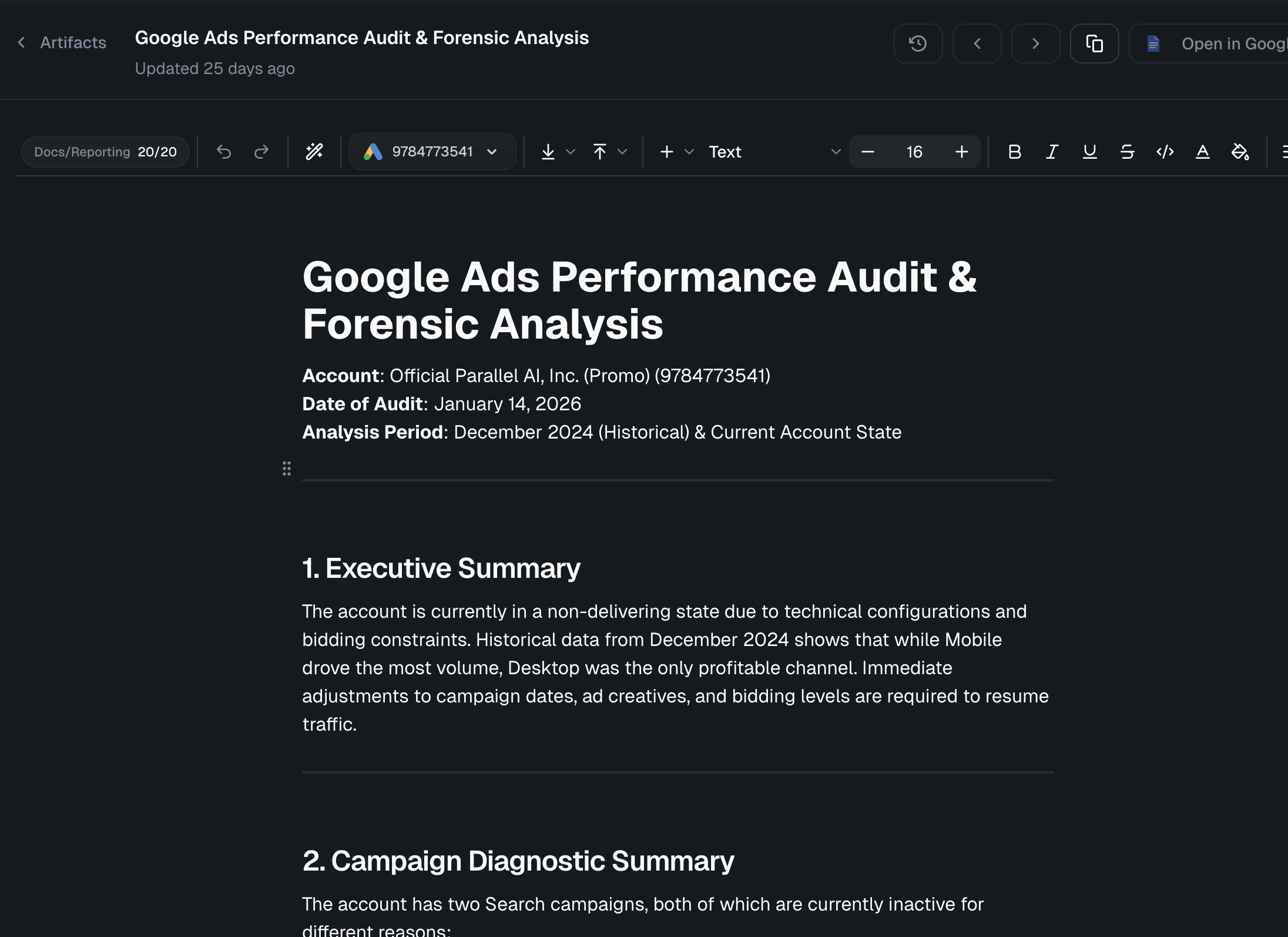 Docs that start informed