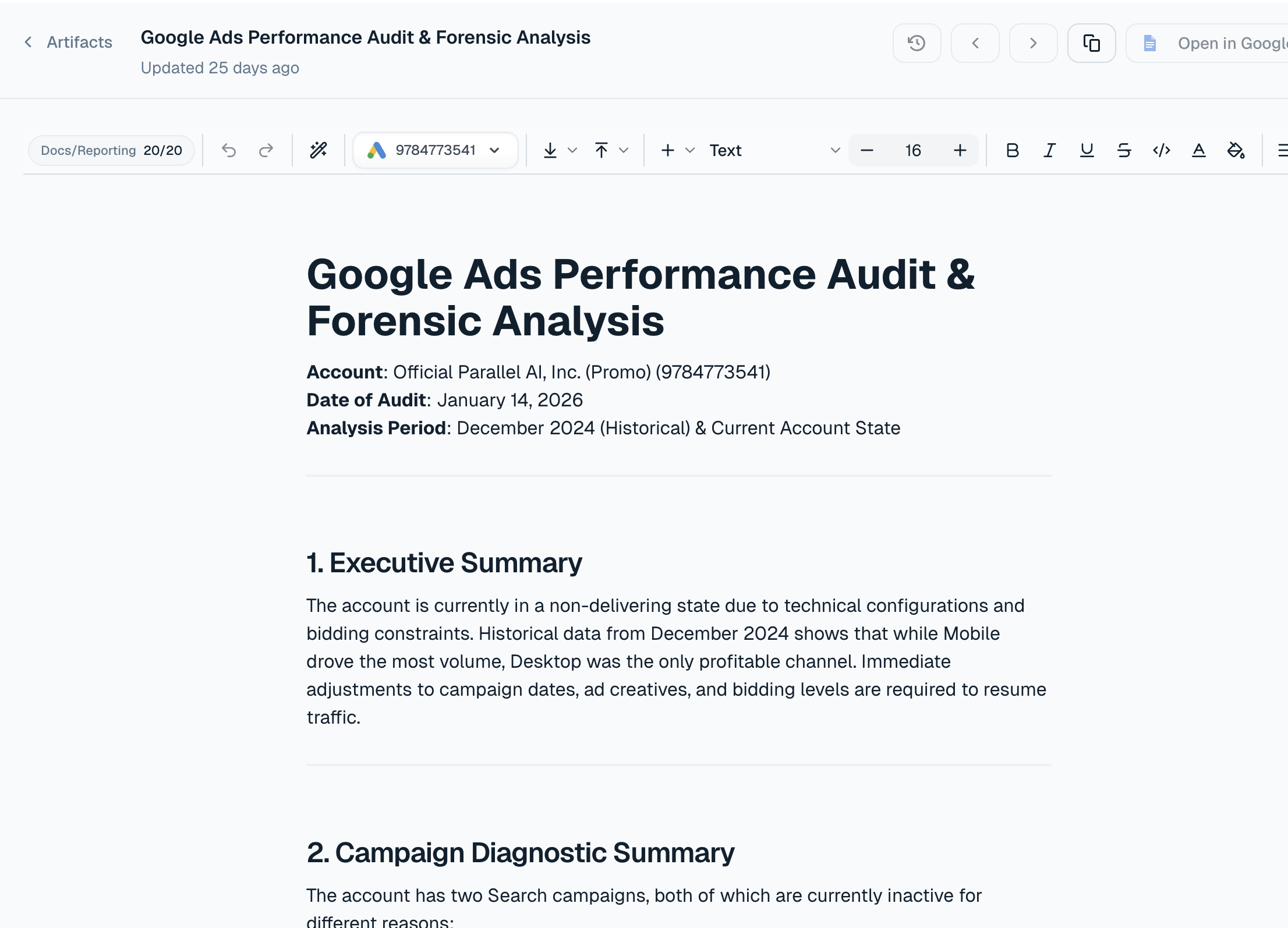 Docs that start informed